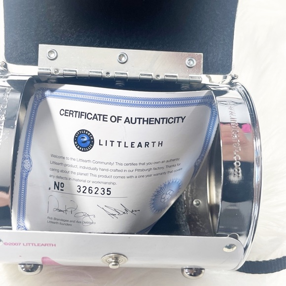 Little Earth METAL PURSE PINK HIGH HEEL SHOES LOVE LOVE - Picture 6 of 8